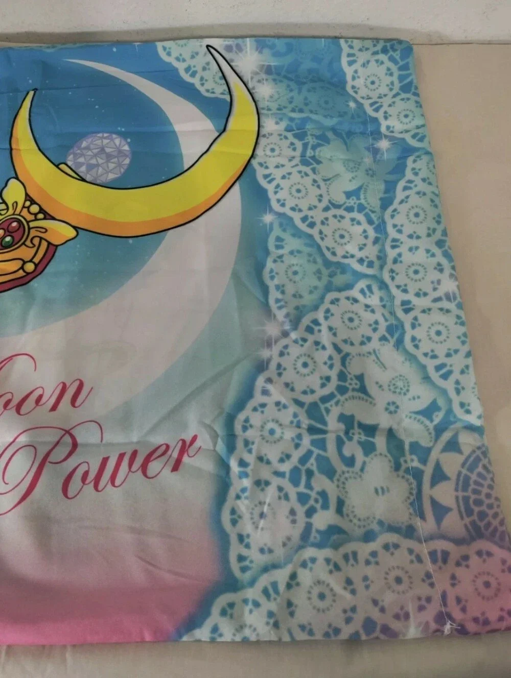 Sailor Moon Scouts Moon Stick Pillowcase Set 2017 90s-style anime New Open Box